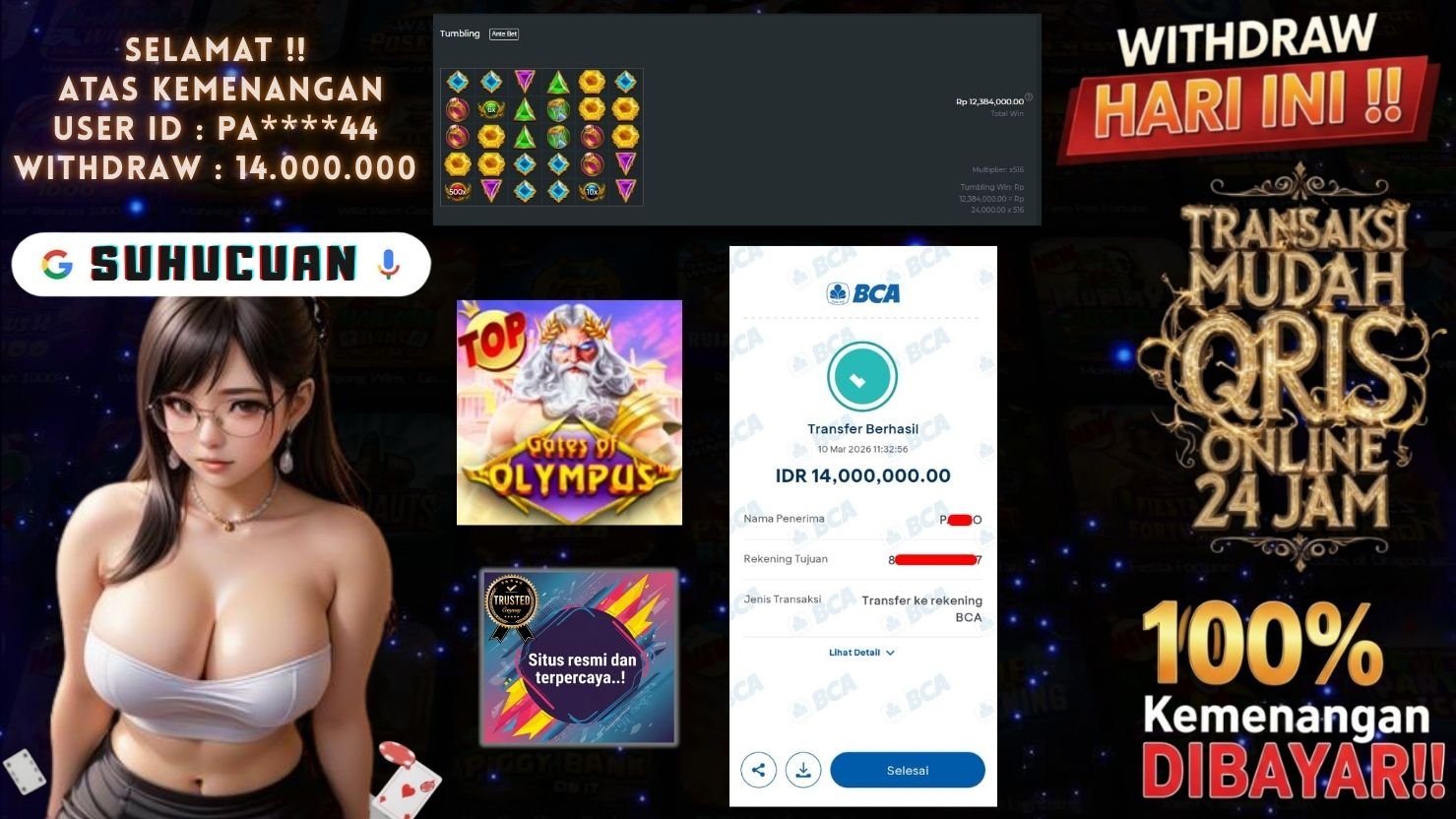 SUHUCUAN JACKPOT SLOT GATES OF OLYMPUS